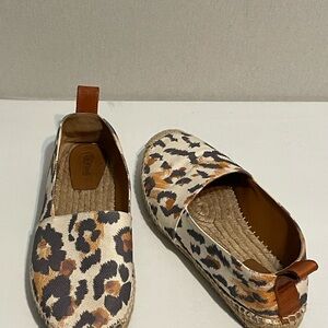 Chloe canvas loafers shoes, size 8